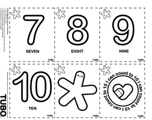 NEW! TUBO Numbers - Flash Cards 7-10