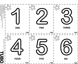 NEW! TUBO Numbers - Flash Cards 1-6