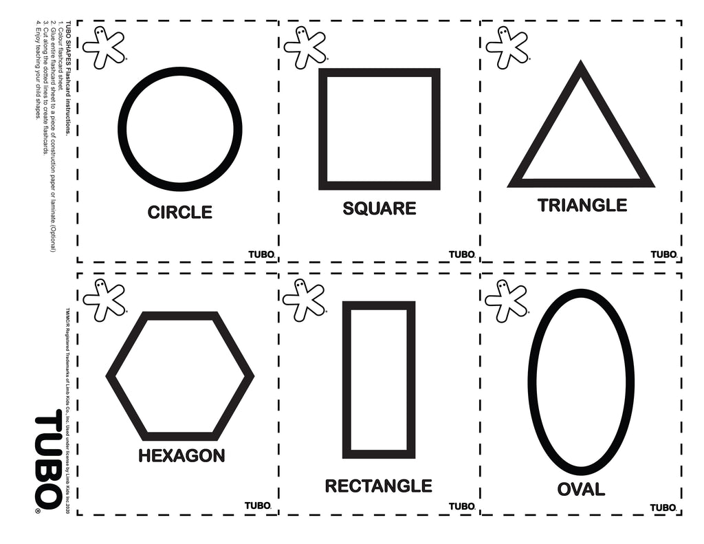 TUBO Shapes - Flash Cards