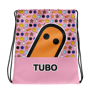 TUBO Friends Drawstring bag pink